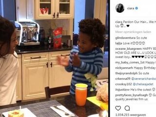 Lief: Ciara's zoontje (3) verrast haar met zingen verjaardagsliedje