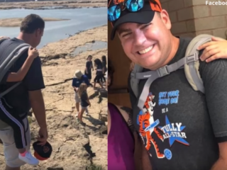 Leraar draagt leerling met beperking op rug mee naar schoolreisje