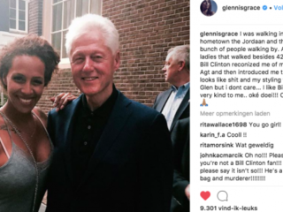 Glennis Grace komt ex-president Bill Clinton tegen in Jordaan