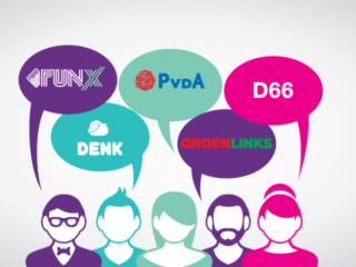 Lijsttrekkers en jongeren confronteren elkaar tijdens FunX Verkiezingsdebat