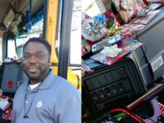 Schoolbuschauffeur koopt cadeaus voor zijn 70 scholieren na jaar lang hard sparen