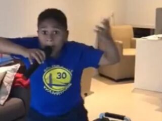 Zoontje Roué Verveer geeft komisch huiskameroptreden