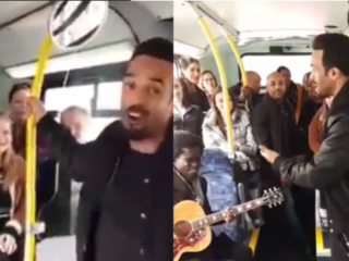 Craig David maakte de dag van deze busreizigers een stuk leuker