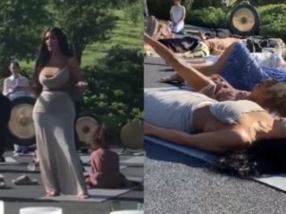 Kim Kardashian geeft chille babyshower met cannabis-thema