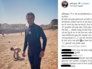 Ali B hijst zich in surfpak, maar niet om te surfen