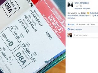 Emre vliegt vandaag naar de Atatürk-luchthaven in Istanbul: "Gek en eng gevoel"