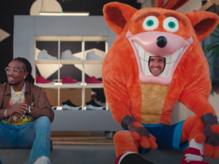 Crash Bandicoot-fan Quavo shinet in reclame van nieuwe game