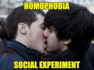 VIDEO: Mensen nemen het op voor uitgescholden homo's in experiment