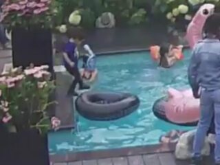 VIDEO: Neefje Najib Amhali ontsnapt aan verdrinkingsdood