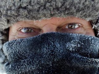 Het is in de VS momenteel even koud als op de zuidpool en zo ziet dat eruit