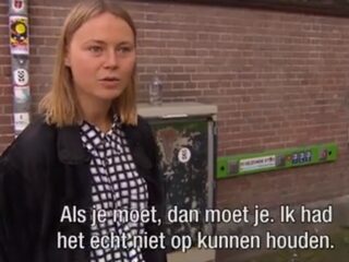 Geerte vecht boete wildplassen aan: "Er zijn te weinig vrouwentoiletten"