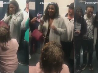 VIDEO: Migos-fan vraagt zijn liefje ten huwelijk backstage bij concert