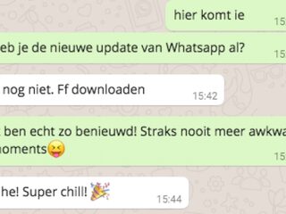 Whatsapp geeft je 7 minuten bedenktijd om je appje terug te trekken!