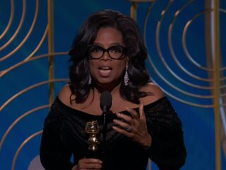 Oprah geeft krachtige speech in het teken van #MeToo tijdens Golden Globes