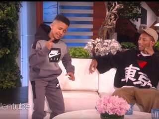 11-jarige fitnesstrainer geeft inspirerende speech aan Pharrell