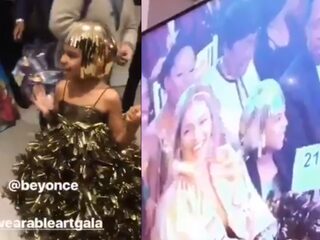 Blue Ivy biedt 19.000 dollar op kunstveiling