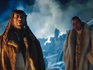 Post Malone en Ty Dolla $ign reizen rond met een tank in video van 'Psycho'