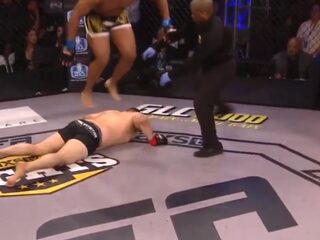 MMA-vechter gediskwalificeerd na salto van tegenstanders rug