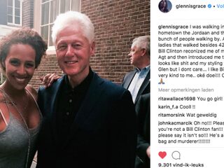 Glennis Grace komt ex-president Bill Clinton tegen in Jordaan