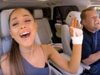 Diva Ariana Grande zingt de sterren van de hemel in Carpool Karaoke