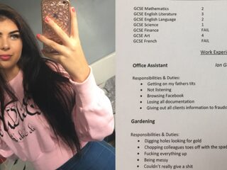 Vader maakt genadeloze cv voor zijn "luie" dochter