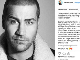 Zo reageren BN'ers op dood van ex-GTST'er Dave Mantel (37)