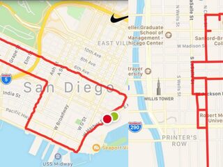 Deze hardloopster rent al jaren rondjes in de vorm van piemels