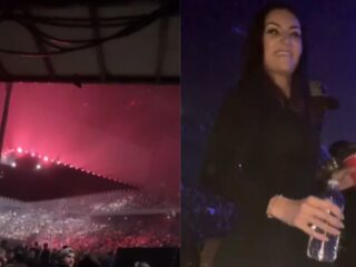 Drake's baby momma geniet van zijn concert in Parijs