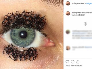 Extreem gekrulde wimpers zijn een nieuw dingetje