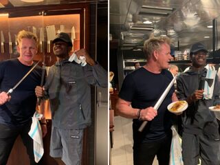 Lil Nas X dook met Gordon Ramsay de keuken in om panini's te maken