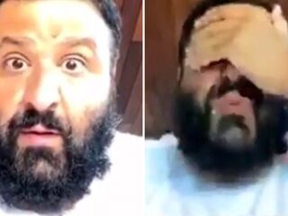 DJ Khaled schrikt zich kapot van twerkende vrouw op Instagram Live: "Ik heb een gezin!"