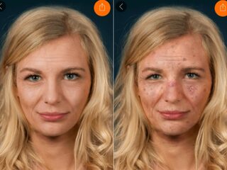 Jongeren geschrokken door app die huidveroudering door uv-straling laat zien