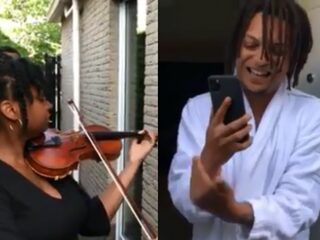 Shauntell treedt op voor Ronnie Flex in 'Een Huis Vol in Quarantaine'