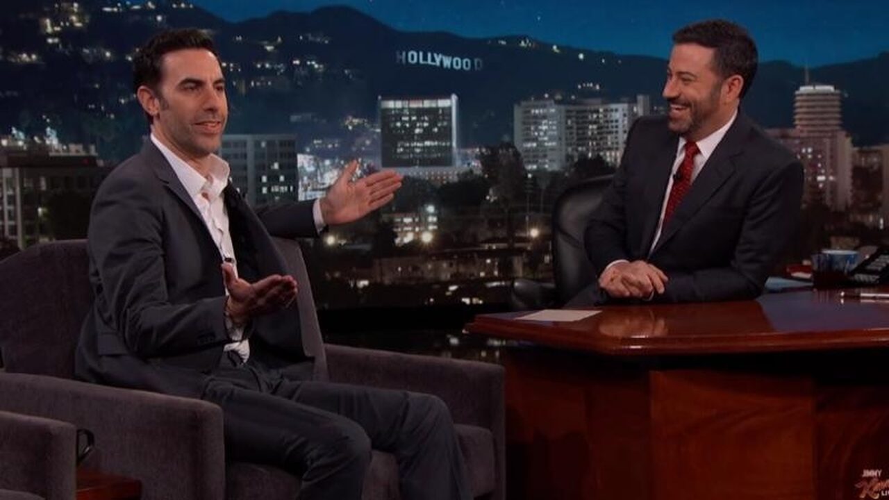 Sacha a.k.a. Borat a.k.a. Ali G verschijnt als zichzelf bij Jimmy