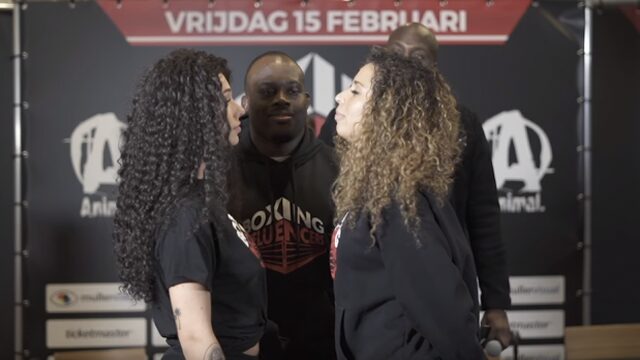 Zo ging de staredown tussen Ouassima en Zwanetta eraan toe