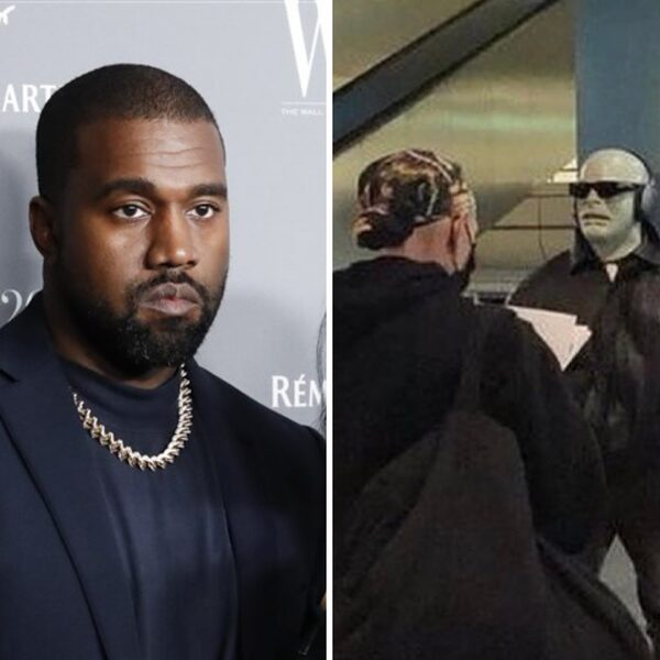 Kanye West wil onherkenbaar over straat, draagt engste masker ooit