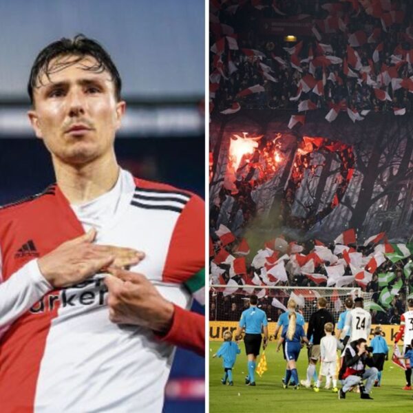 Netten in De Kuip tijdens Klassieker om Ajax-spelers te beschermen