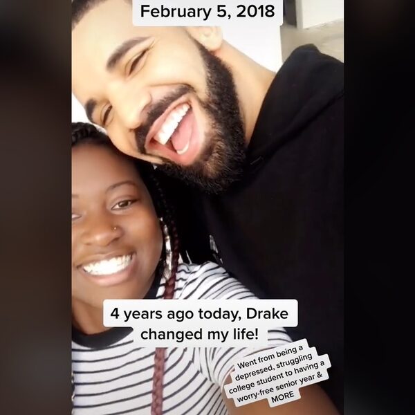 Meisje dat 50.000 dollar ontving van Drake bedankt hem via TikTok