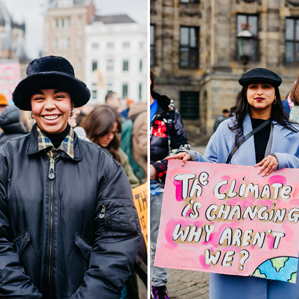 Jongeren tijdens Feminist March: "We laten ons horen tot we gelijke rechten hebben"