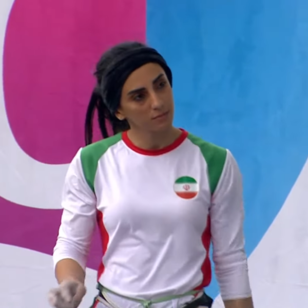 Iraanse klimster die zonder hoofddoek meedeed aan wedstrijd wordt vermist