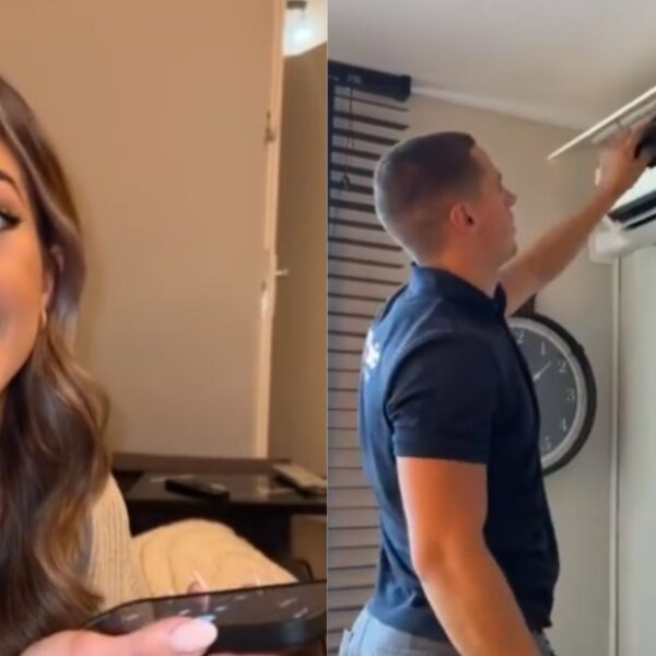 Vrouw wordt verliefd op man die haar airco repareert en vraagt hem mee uit