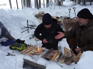 YouTuber Govert Sweep probeert te overleven met -23 graden