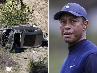 Topgolfer Tiger Woods uit autowrak bevrijd na ernstig auto-ongeluk