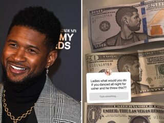 Usher beschuldigd van het gooien van nepgeld naar strippers