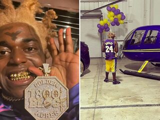 Kodak Black onder vuur na poseren met Kobe Bryant-helikopter