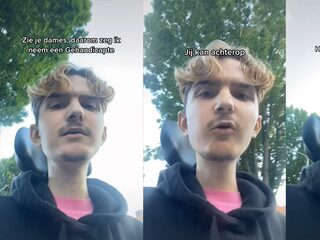 Endri (21) gaat viral met grappige TikToks over zijn handicap