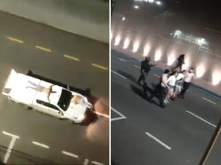 Braziliaanse overvallers gebruiken gegijzelden als menselijk schild na bankoverval