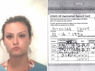 Vrouw spelt 'Moderna' verkeerd op nep vaccinatiebewijs, wordt gearresteerd