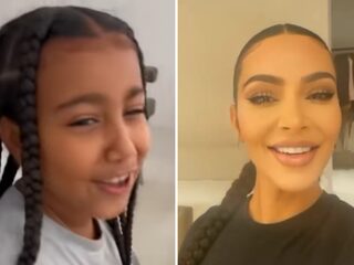 Kim Kardashian belachelijk gemaakt door dochtertje North om 'neppe stem' in video