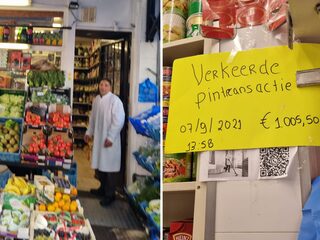 Slager Hassan zoekt klant die 1000 euro te veel pinde: "Wil het graag teruggeven"